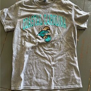 Gildan Gray Short Sleeve Tee with Coastal Carolina Design